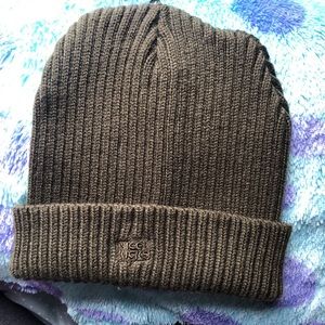 Deep green beanie